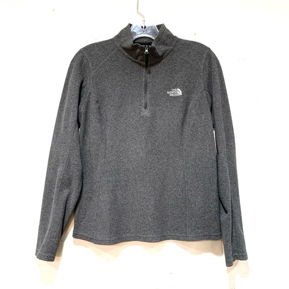 The North Face Sweaters - The North Face Women Fleece Pullover Half Zip Grey Small